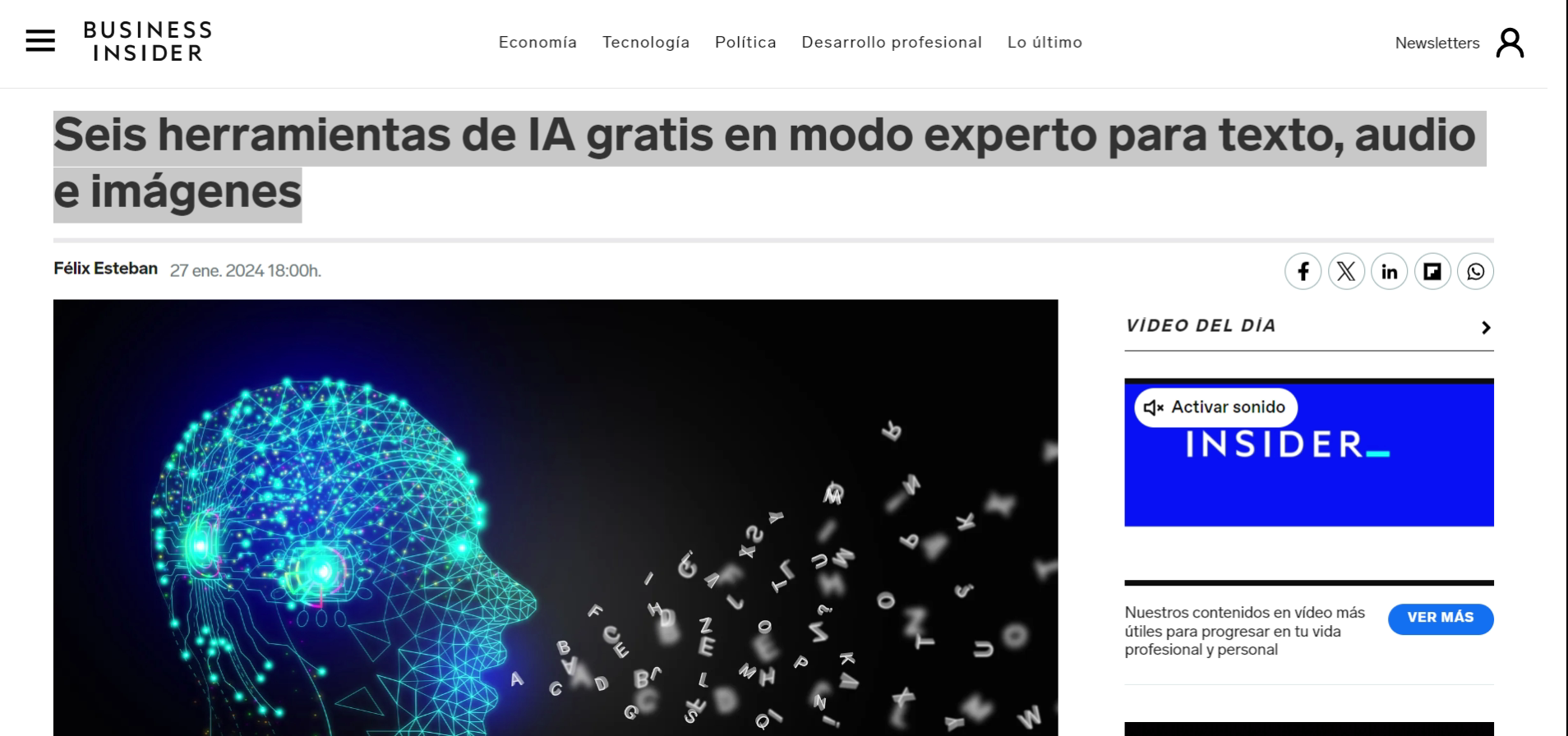 Inteligencia Artificial (IA)